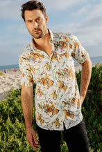 Load image into Gallery viewer, Mens Short Sleeve Modern Fit Stretch Wild Horses Print Shirt
