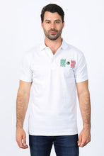 Load image into Gallery viewer, Mens Modern Fit Stretch MEXICO Embroidery Polo
