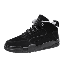 Load image into Gallery viewer, Men Winter Comfortable Shoes Warm Fur Snow Boots Ankle Winter Boots For Men Plush Sneakers High-Top Outdoor Snow Boots Water Resistant Shoes Anti-Slip Fully Fur Lined Casual Lightweight Shoes
