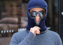 Load image into Gallery viewer, Men Winter Knitted Hat With Zipper New Add Fur Lined Warm Brim Winter Hats For Men Keep Face Ear Warm Balaclava Cap Balaclava Gorgas Bonnet Knitted Hat Windproof Ski Mask Cold Weather Face Mask Motorcycle Balaclava Hood Warmer Winter Sports Cap
