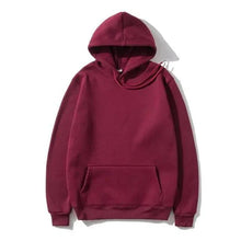 Load image into Gallery viewer, Men Woman Hoodies Sweatshirts Fashion Solid Color Red Black Gray Pink Hooded Women's Hoodie Fleece Sweatshirt Winter Sports Casual Loose Sweatshirt
