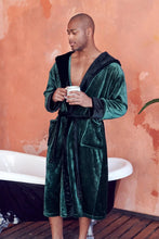 Load image into Gallery viewer, Men’s Robe with Hood – Ultra-Soft Plush Comfort for Everyday Use
