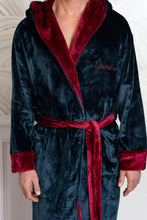 Load image into Gallery viewer, Men’s Robe with Hood – Ultra-Soft Plush Comfort for Everyday Use
