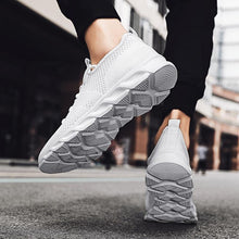 Load image into Gallery viewer, Mens Black Sneakers Casual Summer High Quality Mesh Sneakers Lightweight Breathable Mesh Sneakers Fashion Tennis Breathable Walking Gym Work Sneakers
