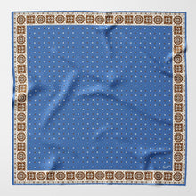 Load image into Gallery viewer, Bergamo - Silk Neckerchief - Blue
