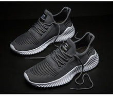 Load image into Gallery viewer, Mens Breathable White Trendy Sneakers  Casual Design  Light Walking Running Trainers Casual Breathable Mesh Men Running Shoes Walking Sneakers
