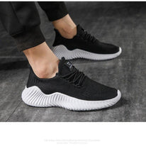 Load image into Gallery viewer, Mens Breathable White Trendy Sneakers  Casual Design  Light Walking Running Trainers Casual Breathable Mesh Men Running Shoes Walking Sneakers
