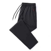 Load image into Gallery viewer, Men's Casual Pants Straight Slim Fit Elastic Waist Jogger Korean Classic Blue Black Gray Male Brand Trousers Plus Size
