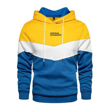 Load image into Gallery viewer, Men's Casual Sports Panel Hooded Pullover Sweatshirt
