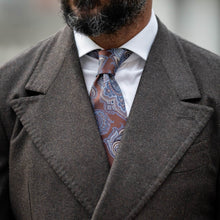 Load image into Gallery viewer, Cortina - Silk Jacquard Tie - Copper
