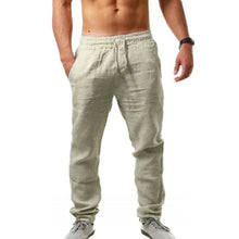 Load image into Gallery viewer, Men's Casual Cotton Linen Elastic Waist Pants with Streetwear Style
