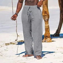 Load image into Gallery viewer, Men's Casual Cotton Linen Elastic Waist Pants with Streetwear Style
