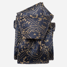Load image into Gallery viewer, Caruso - Silk Jacquard Tie - Midnight Blue
