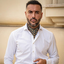Load image into Gallery viewer, Barberini - Silk Ascot Cravat Tie - Forest
