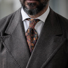 Load image into Gallery viewer, Calvino - Printed Madder Silk Tie - Black
