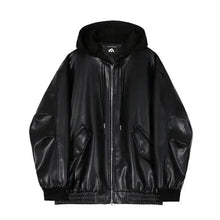 Load image into Gallery viewer, Men's Hooded Leather Jackets
