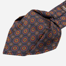 Load image into Gallery viewer, La Vigna - Printed Wool &amp; Silk Tie - Navy
