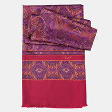 Load image into Gallery viewer, Ferrara - Silk Scarf - Magenta
