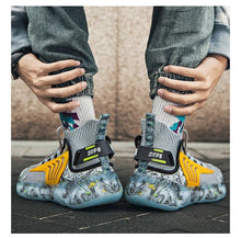 Load image into Gallery viewer, Mens Luxury Sneakers Casual Sports Trainer Race White Shoes Fashion Running Modern Sneakers Autumn Breathable Trendy Mens Walking Casual Sneakers
