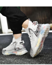 Load image into Gallery viewer, Mens Luxury Sneakers Casual Sports Trainer Race White Shoes Fashion Running Modern Sneakers Autumn Breathable Trendy Mens Walking Casual Sneakers
