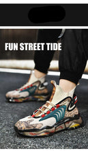 Load image into Gallery viewer, Mens Luxury Sneakers Casual Sports Trainer Race White Shoes Fashion Running Modern Sneakers Autumn Breathable Trendy Mens Walking Casual Sneakers
