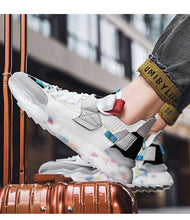 Load image into Gallery viewer, Mens Luxury Sneakers Casual Sports Trainer Race White Shoes Fashion Running Modern Sneakers Autumn Breathable Trendy Mens Walking Casual Sneakers
