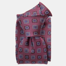 Load image into Gallery viewer, Trento - Silk Jacquard Tie - Raspberry
