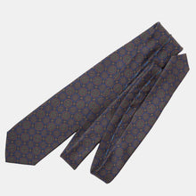 Load image into Gallery viewer, Moretti - Printed Madder Silk Tie - Navy &amp; Green
