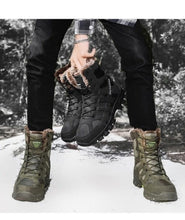 Load image into Gallery viewer, Mens Outdoor Sports Hiking Boots Wear Resisting Work Shoes Footwear Mountain Sport Mid-Cut Black Hiking Boots Outdoor Mountaineering Outdoor Winter Shoes
