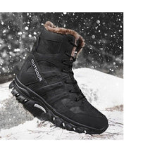 Load image into Gallery viewer, Mens Outdoor Sports Hiking Boots Wear Resisting Work Shoes Footwear Mountain Sport Mid-Cut Black Hiking Boots Outdoor Mountaineering Outdoor Winter Shoes
