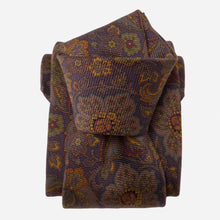 Load image into Gallery viewer, Trevi - Printed Madder Silk Tie - Plum
