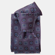 Load image into Gallery viewer, Trento - Silk Jacquard Tie - Plum
