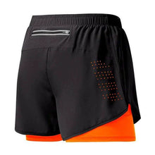 Load image into Gallery viewer, Men's Running Shorts Quick-drying Fitness Black Double Layer Shorts Men New Sport Workout Training Bodybuilding Short Pants
