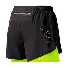 Load image into Gallery viewer, Men's Running Shorts Quick-drying Fitness Black Double Layer Shorts Men New Sport Workout Training Bodybuilding Short Pants
