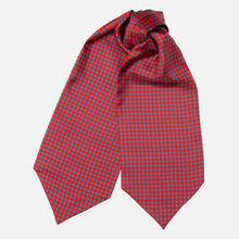 Load image into Gallery viewer, Navona - Silk Ascot Cravat Tie - Red
