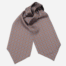 Load image into Gallery viewer, Barberini - Silk Ascot Cravat Tie - Chocolate
