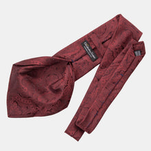 Load image into Gallery viewer, Vienna - Silk Jacquard Tie - Burgundy
