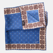 Load image into Gallery viewer, Bergamo - Silk Neckerchief - Blue
