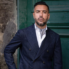 Load image into Gallery viewer, Navona - Silk Ascot Cravat Tie - Azure
