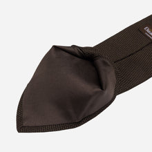 Load image into Gallery viewer, Mocha - Brown Silk Grenadine Tie
