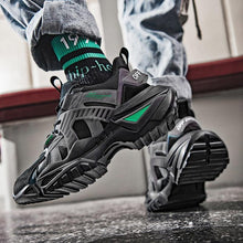 Load image into Gallery viewer, Mens Strong Casual Fashion Chunky Sneakers Height Increasing Spring Thick Sole Footwear Fashion High Quality Sneakers Slip on Walking Shoes High Top Casual Shoes For Men
