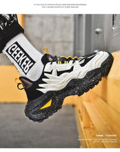 Load image into Gallery viewer, Mens Strong Casual Fashion Chunky Sneakers Height Increasing Spring Thick Sole Footwear Fashion High Quality Sneakers Slip on Walking Shoes High Top Casual Shoes For Men
