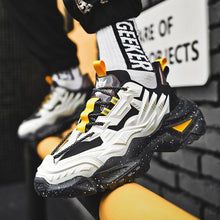 Load image into Gallery viewer, Mens Strong Casual Fashion Chunky Sneakers Height Increasing Spring Thick Sole Footwear Fashion High Quality Sneakers Slip on Walking Shoes High Top Casual Shoes For Men
