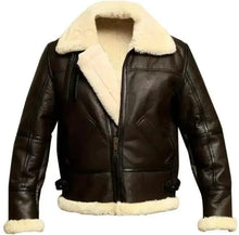 Load image into Gallery viewer, Men's Stylish Winter Fur-Lined Leather Jacket

