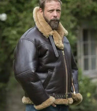 Load image into Gallery viewer, Men's Stylish Winter Fur-Lined Leather Jacket
