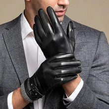 Load image into Gallery viewer, Men's Winter Leather Gloves

