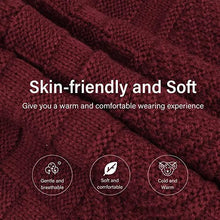 Load image into Gallery viewer, Mens Womens Winter Beanie Hat Scarf Set Warm Knit Hat Thick Fleece Lined Winter Cap Neck Warmer for Men Women
