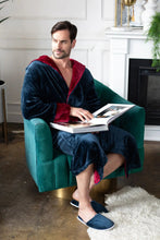 Load image into Gallery viewer, Men’s Robe with Hood – Ultra-Soft Plush Comfort for Everyday Use

