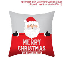 Load image into Gallery viewer, Merry Christmas Decoration Xmas Gift New Year For Home Reindeer Santa Claus Xmas Series Cushion Cover Case Pillow Custom Zippered Square Pillowcase Tree Cushion Cover Christmas Ornament
