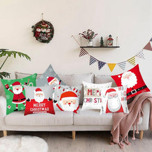 Load image into Gallery viewer, Merry Christmas Decoration Xmas Gift New Year For Home Reindeer Santa Claus Xmas Series Cushion Cover Case Pillow Custom Zippered Square Pillowcase Tree Cushion Cover Christmas Ornament
